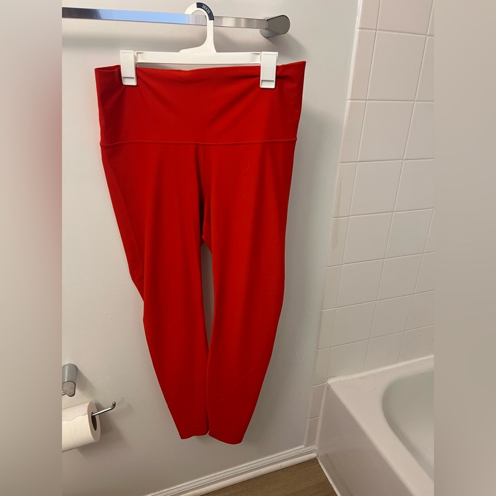 Old Navy Extra High Rise Red Leggings